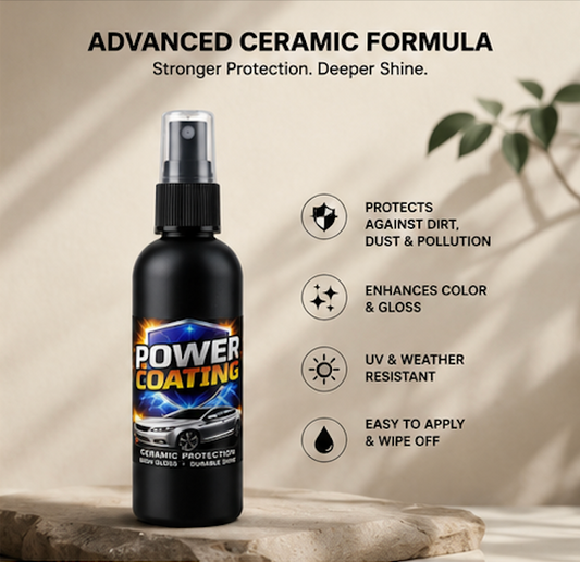 Nano Ceramic Coating Spray for Car | Mirror Gloss & Water Repellent (Pack of 4)