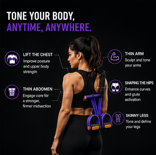 Full Body Resistance Pedal Puller | Home Workout & Muscle Toning Equipment