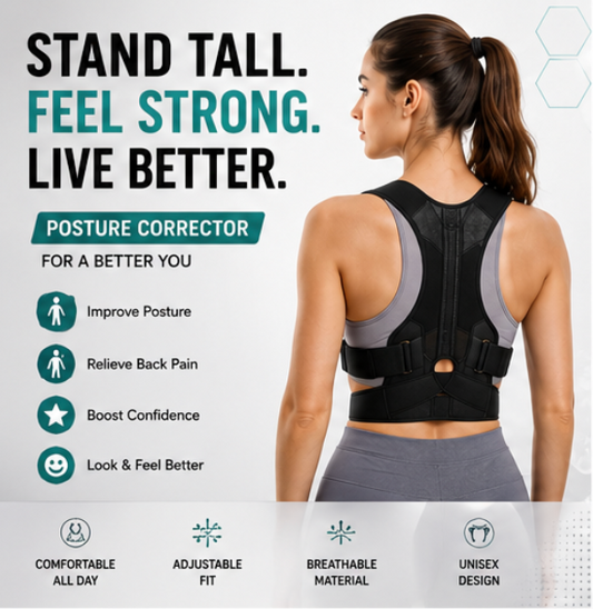 Premium Adjustable Posture Corrector | Breathable Ergonomic Posture Trainer