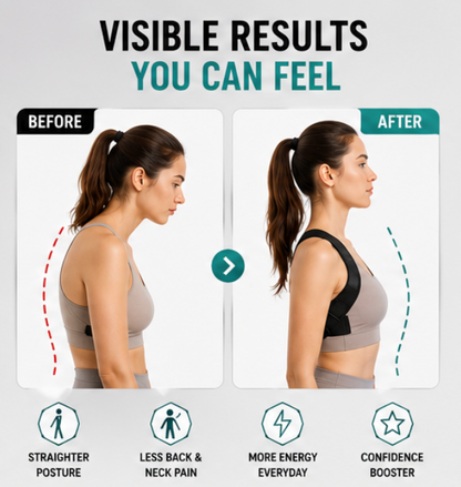 Premium Adjustable Posture Corrector | Breathable Ergonomic Posture Trainer