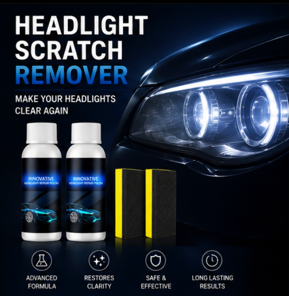 Headlight Scratch Remover (Pack of 2) | Restore Crystal Clear Headlights in Minutes