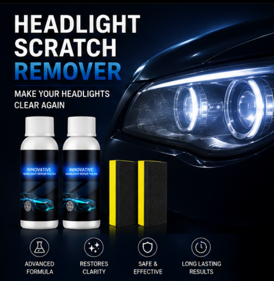 Headlight Scratch Remover (Pack of 2) | Restore Crystal Clear Headlights in Minutes