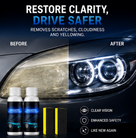 Headlight Scratch Remover (Pack of 2) | Restore Crystal Clear Headlights in Minutes