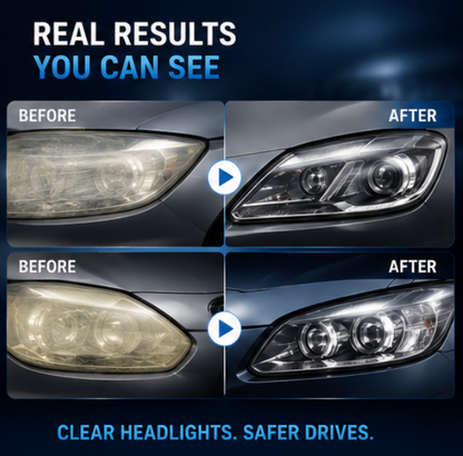 Headlight Scratch Remover (Pack of 2) | Restore Crystal Clear Headlights in Minutes
