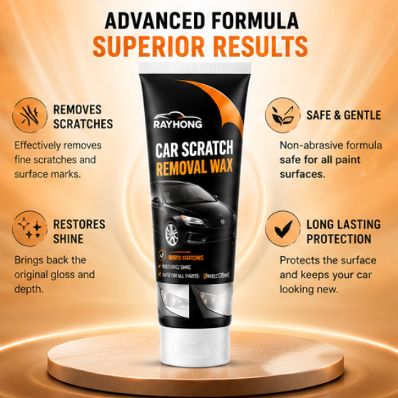 Car Scratch Removal Wax Kit (Pack of 2) | Restores Paint Shine & Removes Scratches