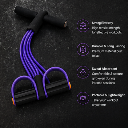 Full Body Resistance Pedal Puller | Home Workout & Muscle Toning Equipment