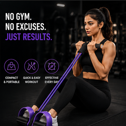 Full Body Resistance Pedal Puller | Home Workout & Muscle Toning Equipment